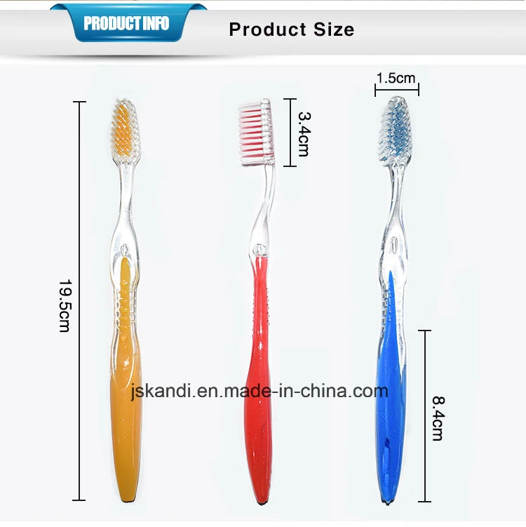 Newly Designed Environmental Adult Soft Travel Plastic Toothbrush