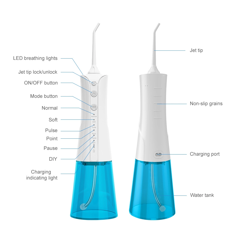 Wireless Portable Water Flosser Cordless Oral Irrigator Rechargeable for Travel or Home Use