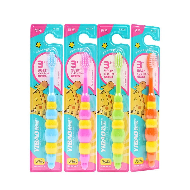 Custom Wholesale Household Soft Nylon Bristle Kids Children Oral Care Toothbrush