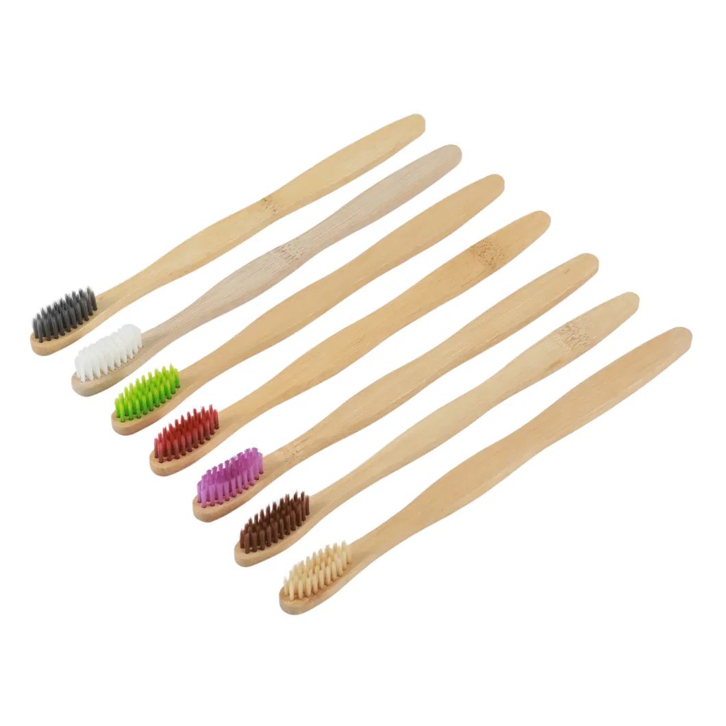 Natural Charcoal End-Rounded Bamboo Toothbrush