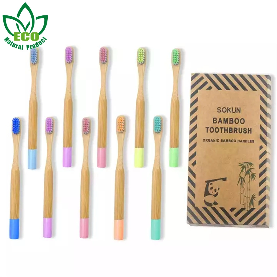 2022 Eco-Friendly Kid Bamboo Toothbrush and Tools for Oral Wholesale Cheap Children Bamboo Toothbrushes