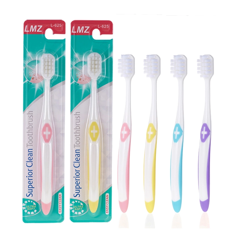 Wholesale Custom Logo Cheap 0.12mm 10000 Ultra Soft Micro Nano Bristles Plastic Manual Adult Toothbrush