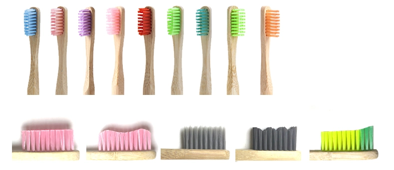Wholesale Bamboo Toothbrush Square Handle 100% Biodegradable