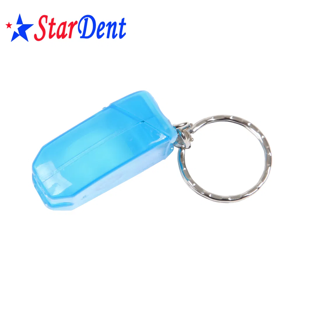 Dental Disposable Teeth Shade Dental Floss for Oral Care Key Chain Dental Floss