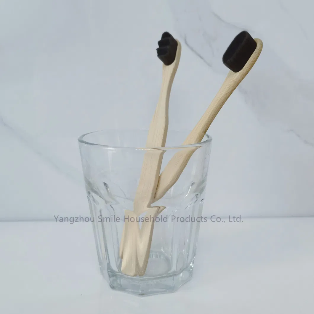 100% Eco-Friendly Extra Soft Bristle Bamboo Toothbrush with FDA Approved
