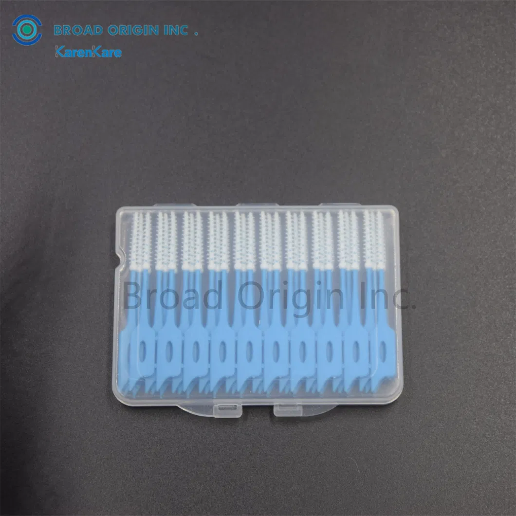 Eco Friendly Dental Orthodontics Bulk Tooth Teeth Toothpick TPR Rubber Soft Interdental Brush Picks Soft Picks