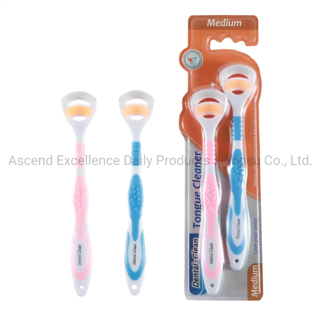 OEM Soft Tongue Brush/Tongue Cleaner/ Tongue Scraper with Customized Color and Package