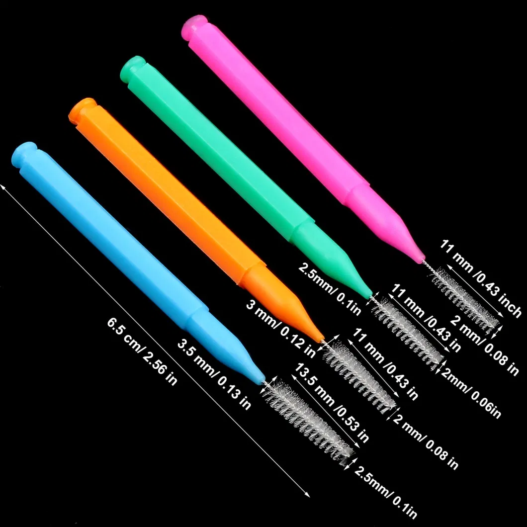 Disposable Interdental Toothpicks Brushes Ergonomic Fits Teeth Brushes Cleaning Dental Brush