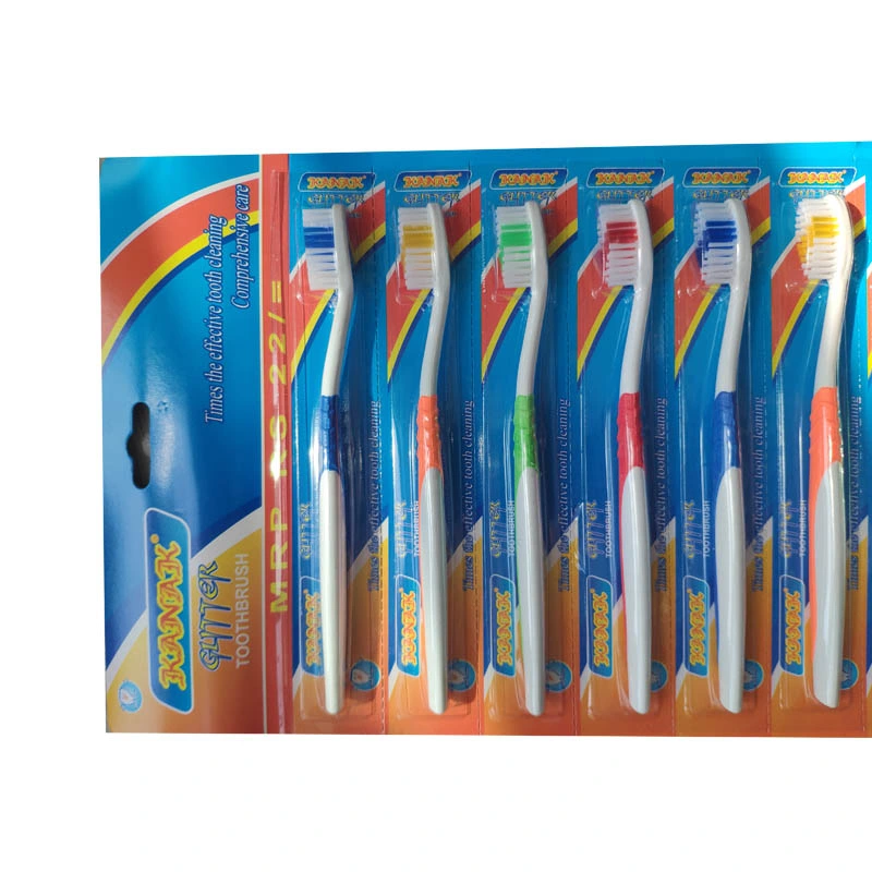 Hanger Card Hard/Medium/Soft Bristles Dozen Package Cheap Adult Toothbrush