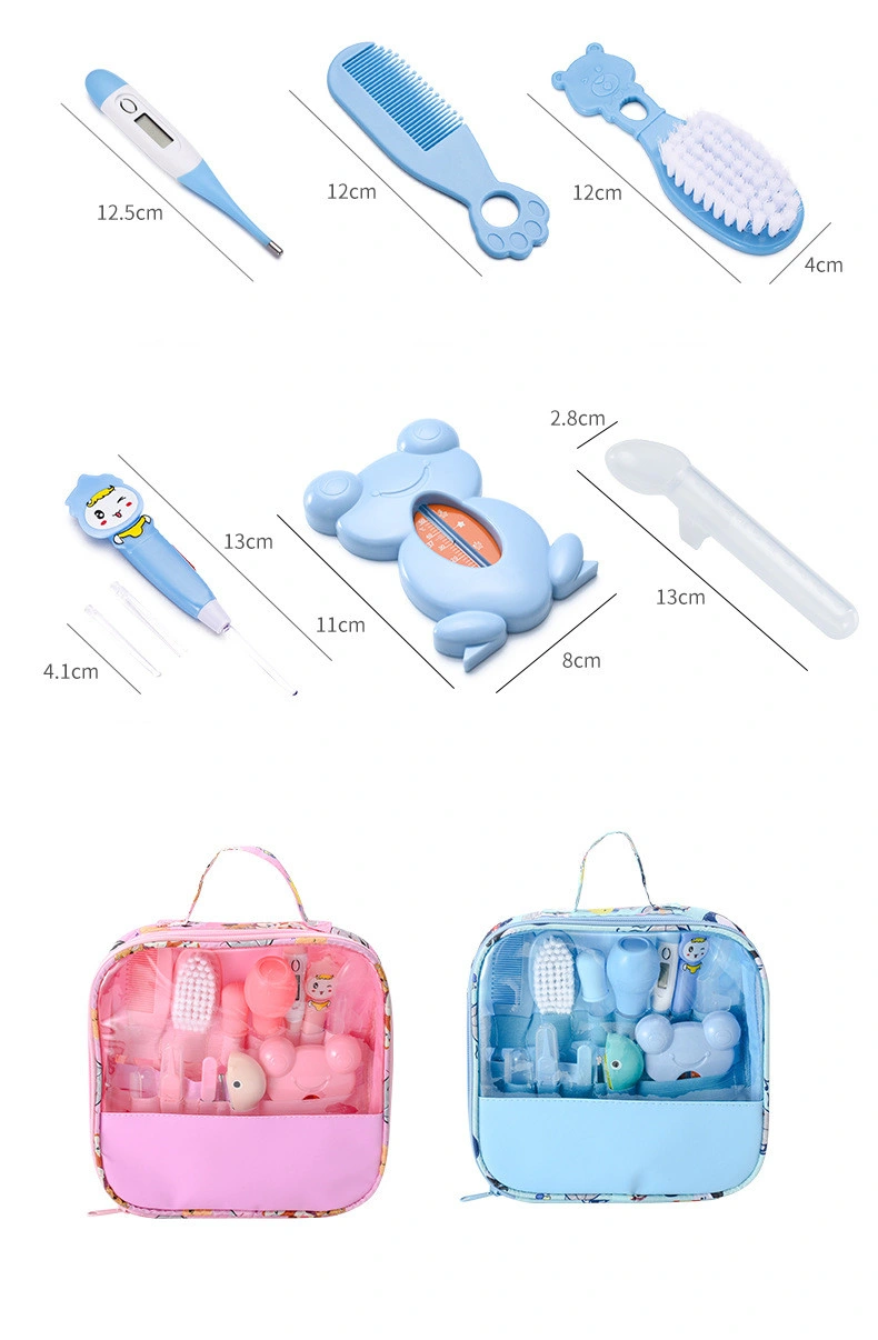 High Quality Nursing Nail Clippers Toothbrush Baby Care Kit in Cloth Bag