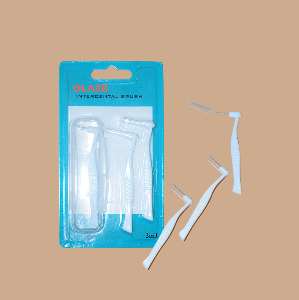 Interdental Brush Dental Floss Pick Nylon for Teeth Cleaning Stainless Steel