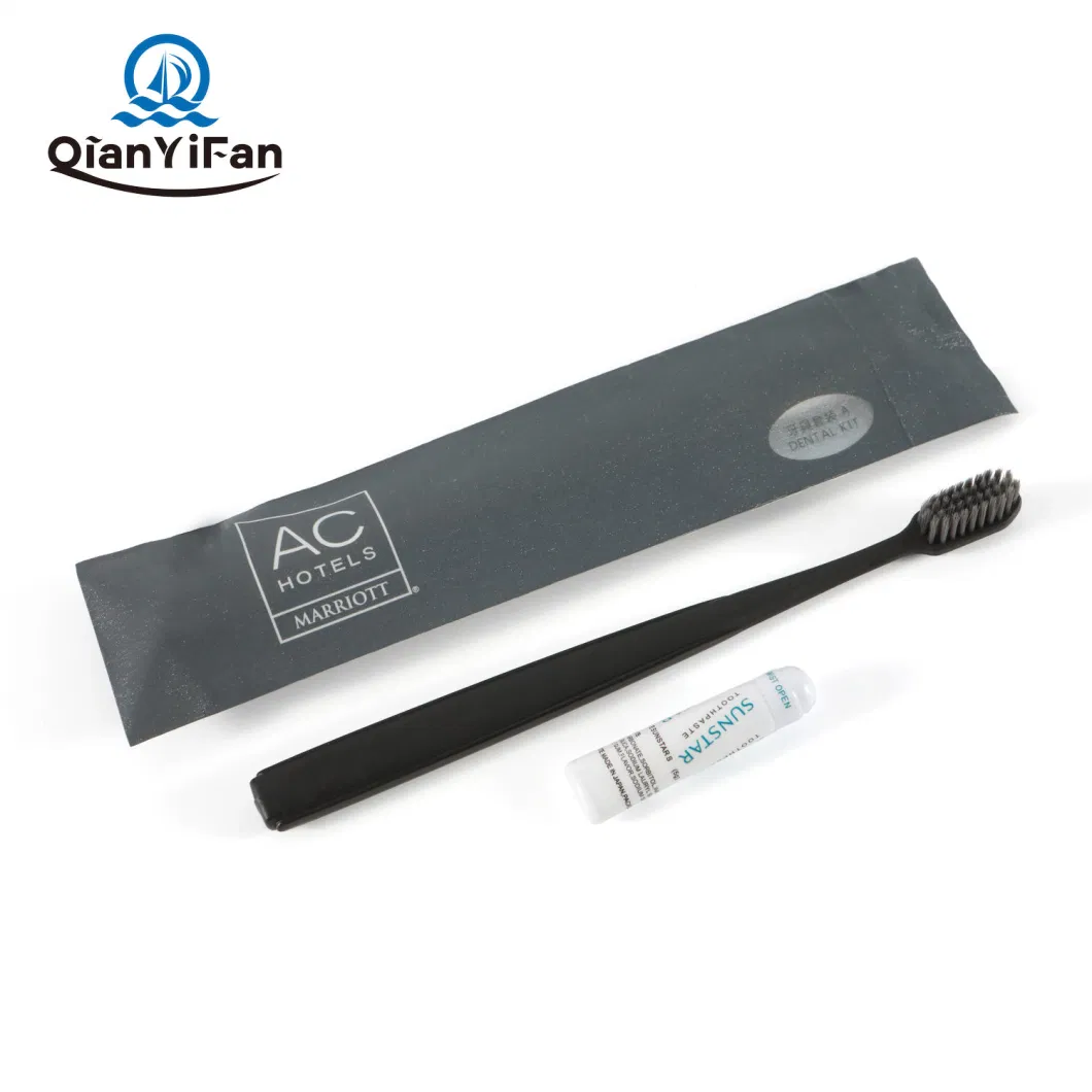 Factory Customized Five Star Hotel Logo Tooth Brush Toothpaste Set Disposable Dental Kit for Hotel