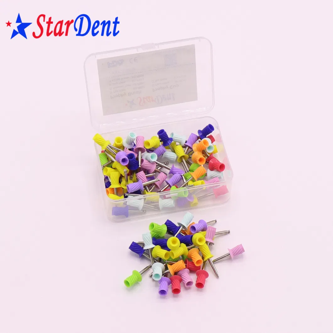 Dental Polishing Material Tool Disposable Polishing Brush Dental Rubber Prophylaxis Cleaning Cup