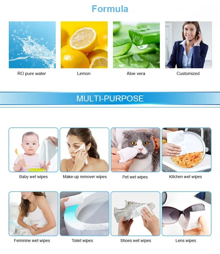 Factory Custom Disposable Baby Wet Wipes Cleaning Wipes Costco Flushable Wipes Wet Tissue Wet Wipes for Adults Floor Wipes Toilet Wipes Biodegradable Wet Wipes