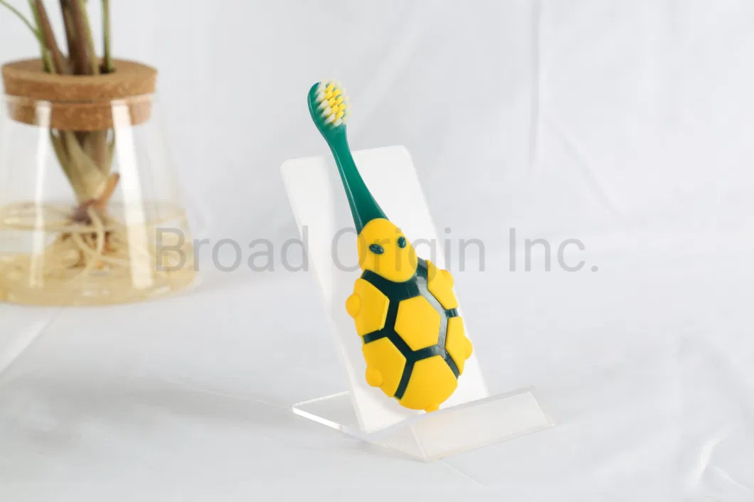 Corn Toothbrush Dental Brushes for Baby Wholesale Kids Toothbrush with Turtle Toy Children Teeth Brush Bulk OEM