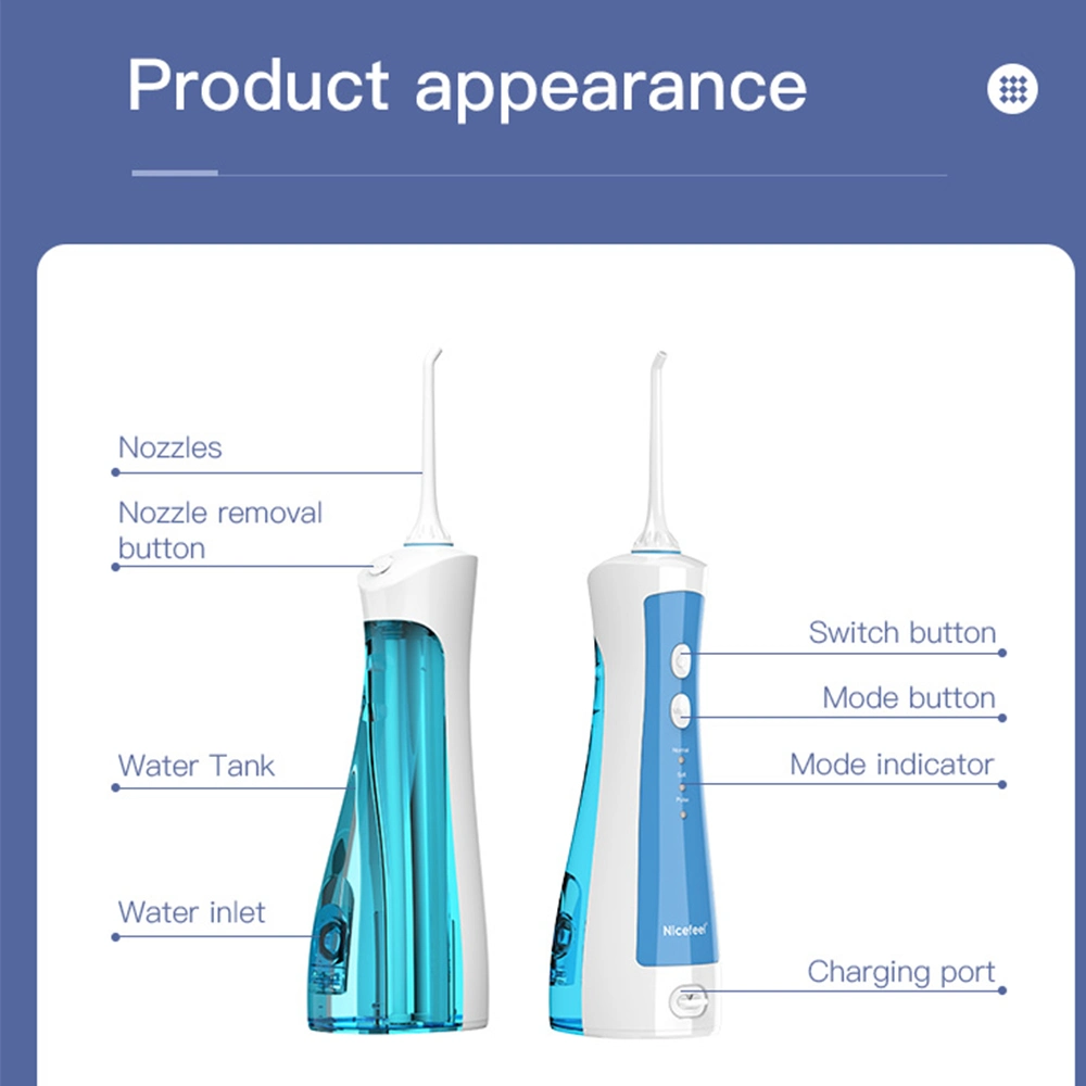 Oral Irrigator Rechargeable Portable Dental Teeth Clean Oral Dental Floss Water