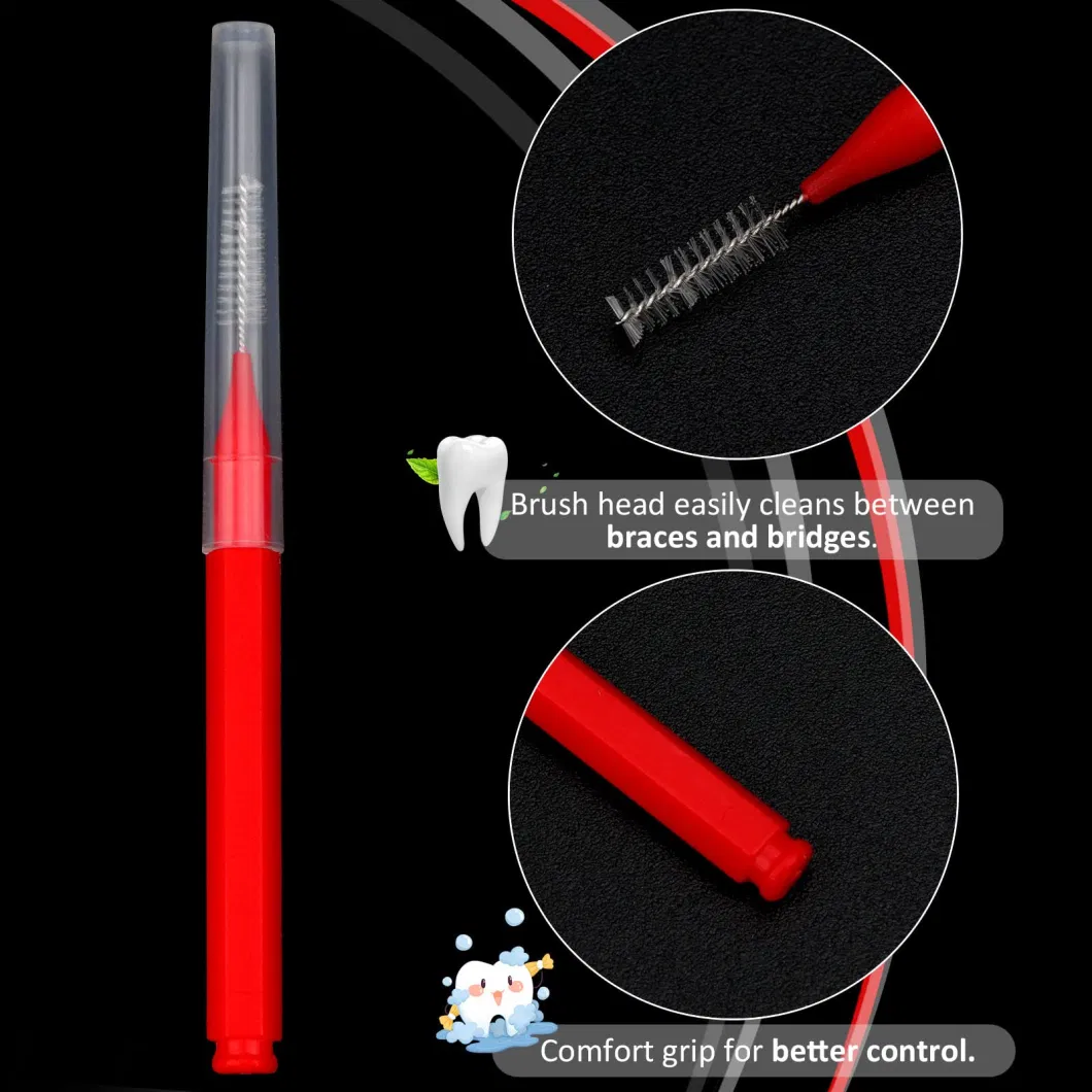 Disposable Interdental Toothpicks Brushes Ergonomic Fits Teeth Brushes Cleaning Dental Brush