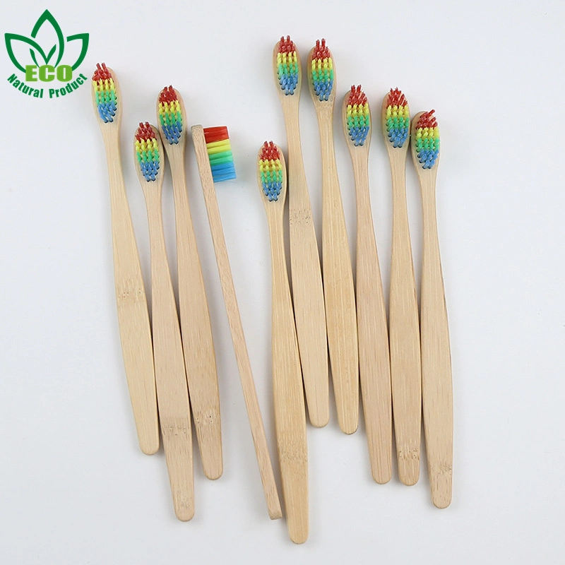 Wholesale Bamboo Toothbrush Charcoal Private Label Soft BPA Free Bristles Biodegradable Bambu Cepillo De Dientes