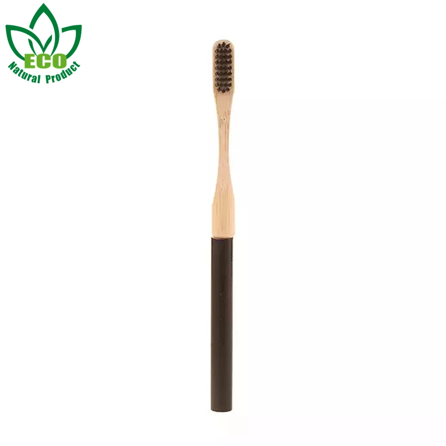 Custom Cepillo De Bambu Charcoal Eco Friendly Bamboo Toothbrush Replaceable