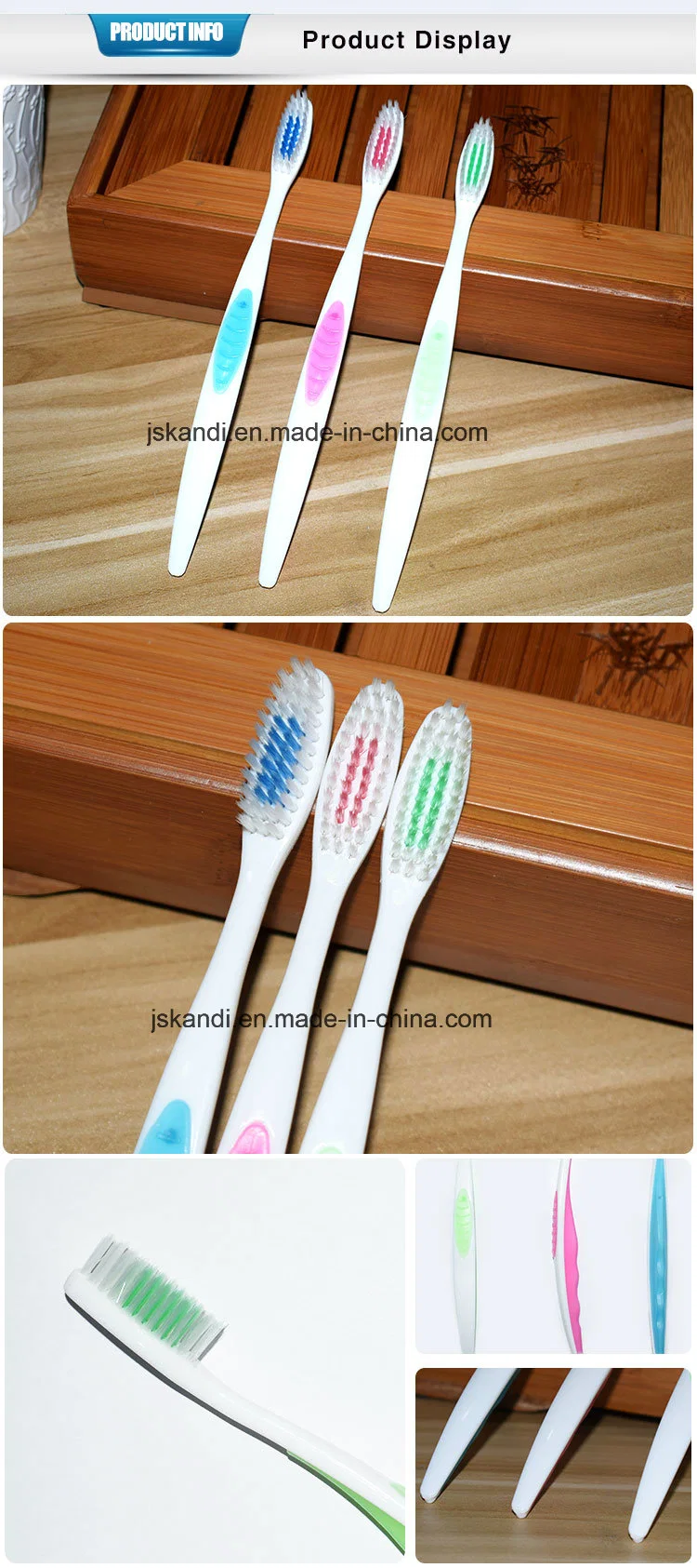 Newly Designed DuPont Bristle Adult Toothbrush Supplier