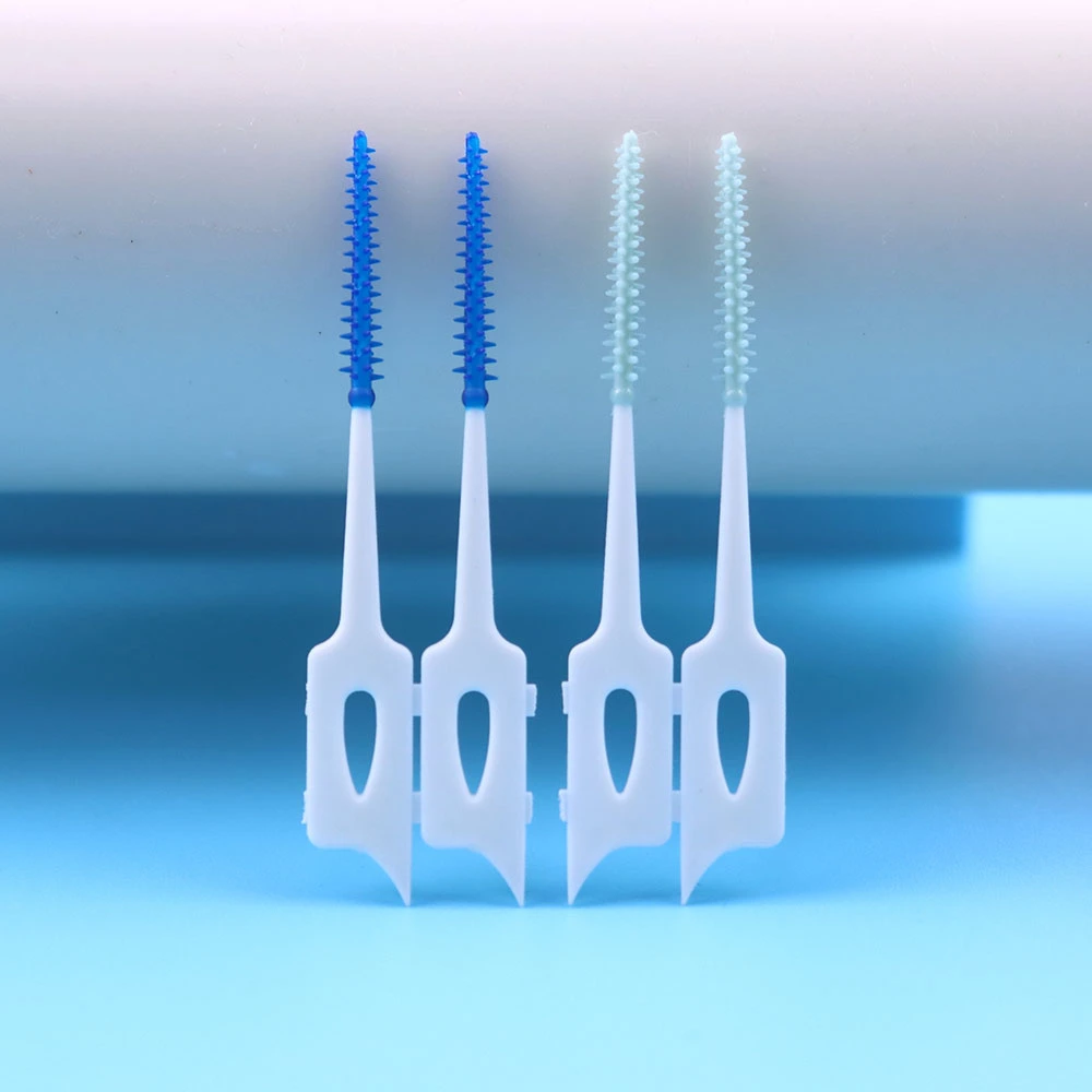 Customized Interdental Brush Toothpick Soft Rubber Dental Picks
