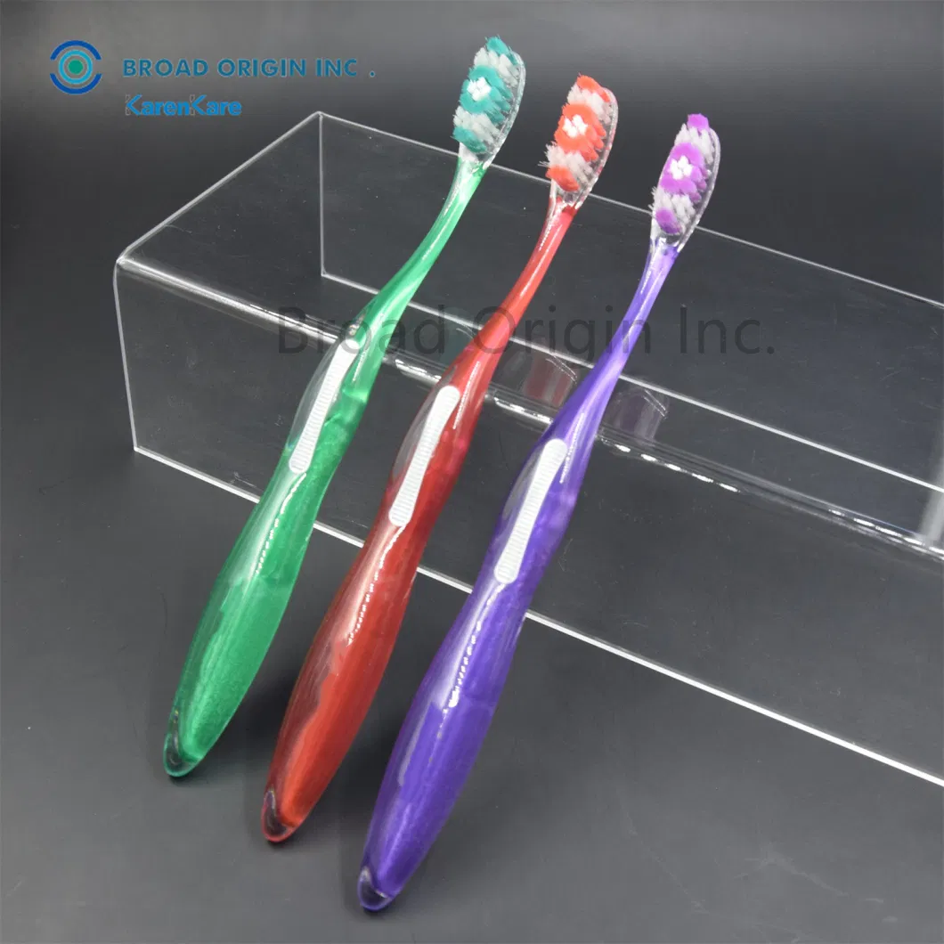 High Grade PETG Material Crystal Toothbrush, Ultra Clear and Transparent, Soft Bristles BPA Free