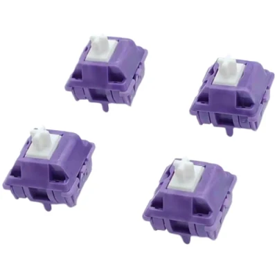 Tecsee DIY Purple Panda Mechanical Keyboard Smooth Flexible Keyboard Switches