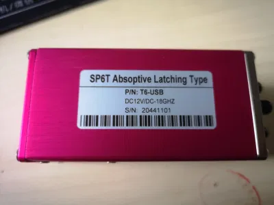  DC12V DC-18GHz Absorptive Sp6t USB Remote Controlled Termination Intergrated Latching Type Switch Box