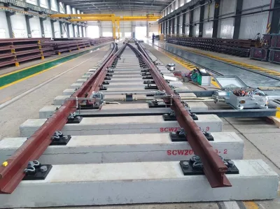  Dk612-4-12 Quality Steel Plate Turnouts Railroad Turnout Switch Rail Track Switches