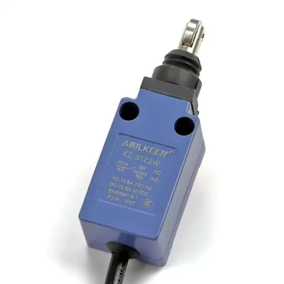  Hot Selling Sealed Waterproof IP67 Roller with Push Button Plunger Type Mechanical Limit Switch 250V AC with Wire Cable