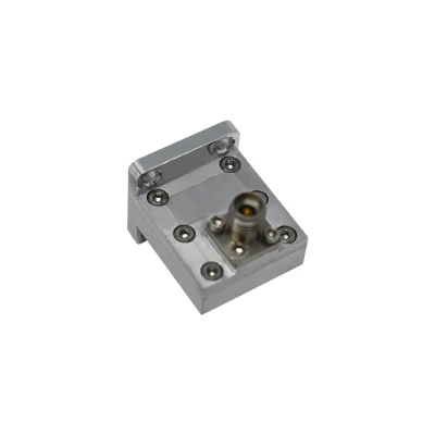 WR34 21.7~33GHz Ka Band Waveguide to Coaxial Adapter with Right Angle