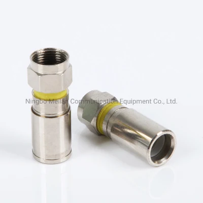  RG6 Audio Video 75-5 4 Shielded Extruded F Compression Coaxial Connector Couplers