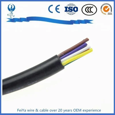 Nyy H07rn-F Spt Copper Conductor PVC Insulated Parallel Flat 16 AWG Lamp Wire Spt Control Electric Wire Coaxial Waterproof Rubber Cable