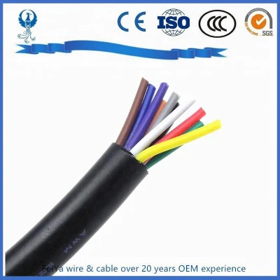 Nyy H07rn-F Spt Copper Conductor PVC Insulated Parallel Flat 16 AWG Lamp Wire Spt Control Electric Wire Coaxial Waterproof Rubber Cable