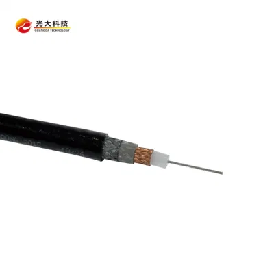  305m RG6 Rg59 Rg58 with Power CCTV Camera Rg59 2c Siamese Coaxial Communication Cable Rg59 2DC 1000FT Black White
