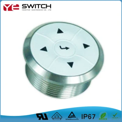 Waterproof Electrical Momentary Contact 5 Way Navigation Switch for Auto Parts