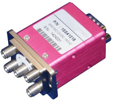  DC-12GHz Compact 1u Size panel Mount Sp4t RF Coaxial Switch for RF Test and Measuremnet