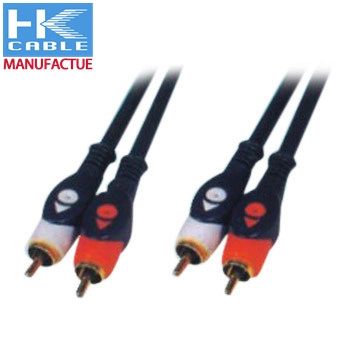 Popular Products 3 Female Gold Plated RCA Audio Video Cable for Digital Coaxial Cable for Multimedia
