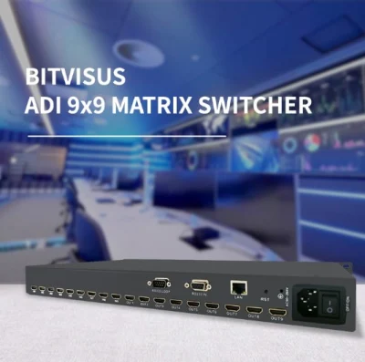  Supports 3D Video TV Wall Video Switcher AV Matrix 8 X 8 HDMI LCD LED TV 9X9 Switch Matrix Switcher 8X8