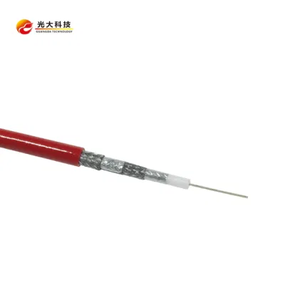  High Quality Satellite Antenna Coax Cable CCS Copper CCA CATV RG6 Coaxial Cable 75 Ohm TV Signal Tri Sheild Cable with RF Compression Connector Sat703 5c2V 3c2V