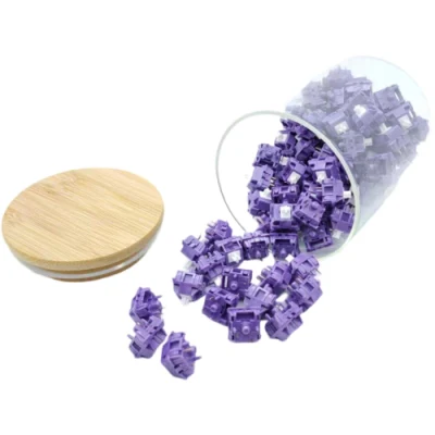 Tecsee DIY Purple Panda Mechanical Keyboard Smooth Flexible Keyboard Switches