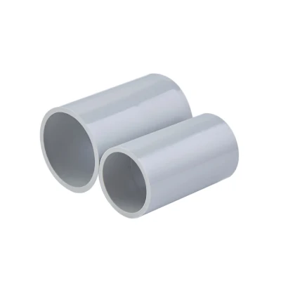 16mm 25mm Grey Color UV Resistant PVC Electrical Conduit Fittings Solid Coupling