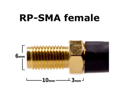  300mm Flat Coaxial Antenna Rpsma Male to Rpsma Female Door Window Cable