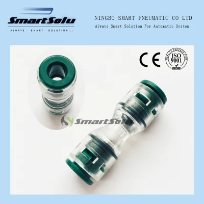 5mm Straight Push in Gas Block Quick Coupler Microduct Connectors