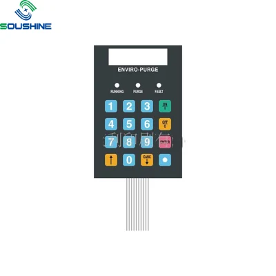  China Supplier OEM Silver Ink Printing Microwave Oven Membrane Switch
