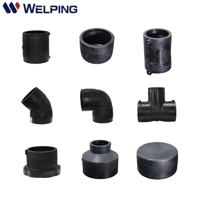 Electrical Fusion HDPE Pipe Fittings Coupling DN25-630mm