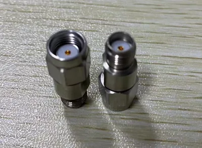 Reverse Polarity SMA Male to SMA Female Microwave Millimeter Wave Adapter, Stainless Steel Outer Conductor 10%off