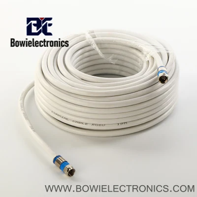  Satellite Antenna Coax Cable CCS Copper CCA CATV RG6 Rg58 Rg59 Rg11 Coaxial TV Signal Tri Sheild Cable with RF Compression Connector Sat703 5c2V 3c2V