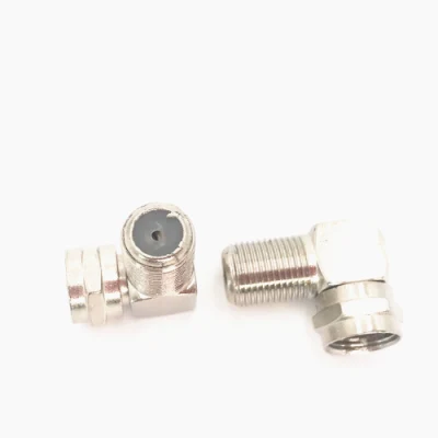 90 Degree Right Angle F RG6 Rg59 Coaxial Connector Adapter