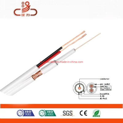 Digital CCTV Signal Rg59+2c Coaxial Cable